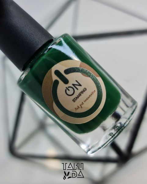 Лак-фарба для стемпінгу Taki Da ON STAMPING 077 (7ml) Темно-зелений р4378 фото