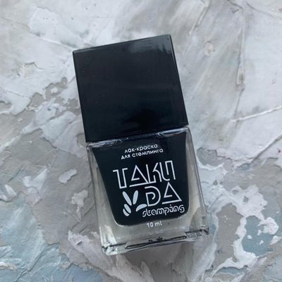 Лак-фарба для стемпінгу TAKI DA 001 (10ml) Чорний р4118 фото