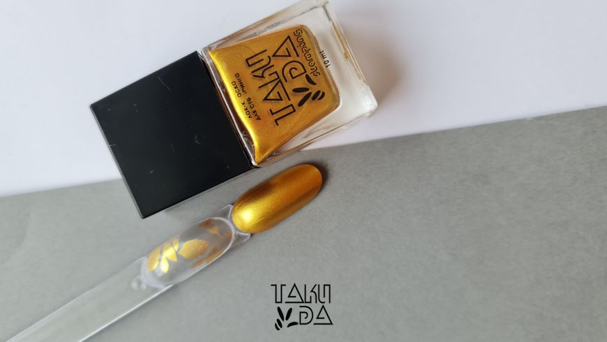 Лак-фарба для стемпінгу TAKI DA 003 (10ml) Золото р4116 фото